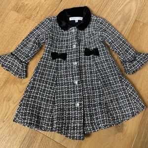 Nanette baby long tweed pea coat